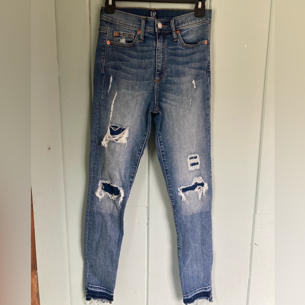 GAP high rise skinny jeans